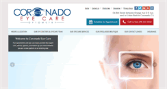 Desktop Screenshot of coronadoeyecare.com